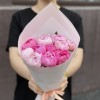 Розовый микс из 11 пионов